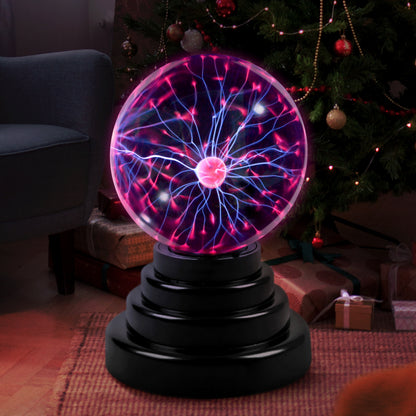 Plasma Ball Orb, 3"Plasma Ball Plasma Globe for Kids Thunder Lightning Decorative Lamp USB/ Powered