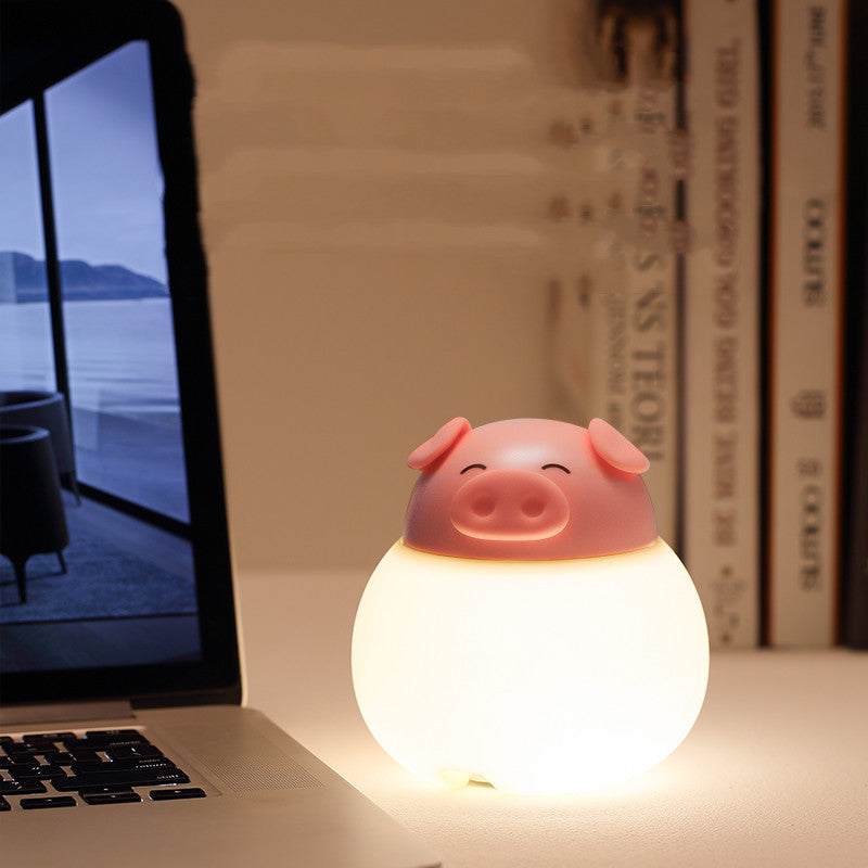 Pig Silicone Pat Lamp Bedroom Table Lamp Bedside Lamp