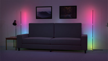 RGB Corner Light Bar, Reacts to Music and Sound with LED Lighting Features with Remote