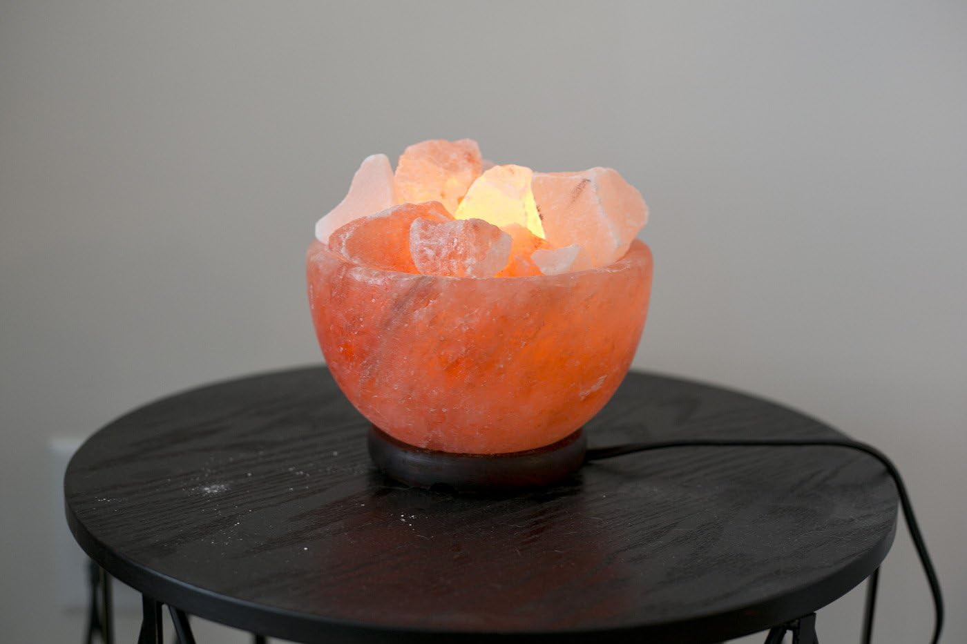 Natural Himalayan Salt Lamp Bowl Hand Crafted by Ambient Authentic Natural Crystal Salt Rock with UL Listed Dimmer Switch…