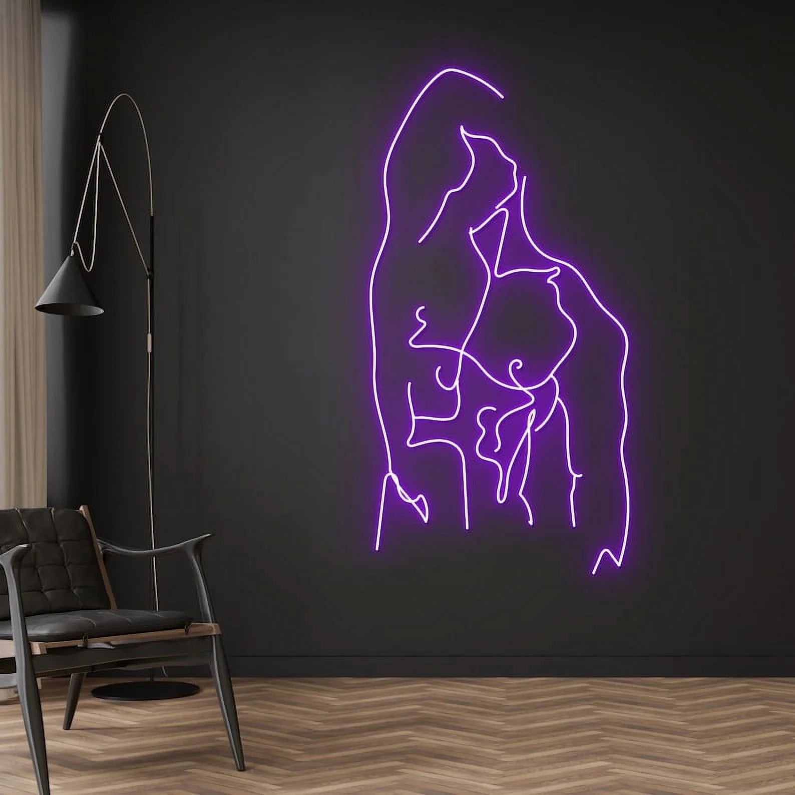 Sexy Man Body Neon Sign, Naked Man Neon Light, Man'S Muscle Led Light, Custom Neon Sign, Bedroom Neon Sign, Wall Décor