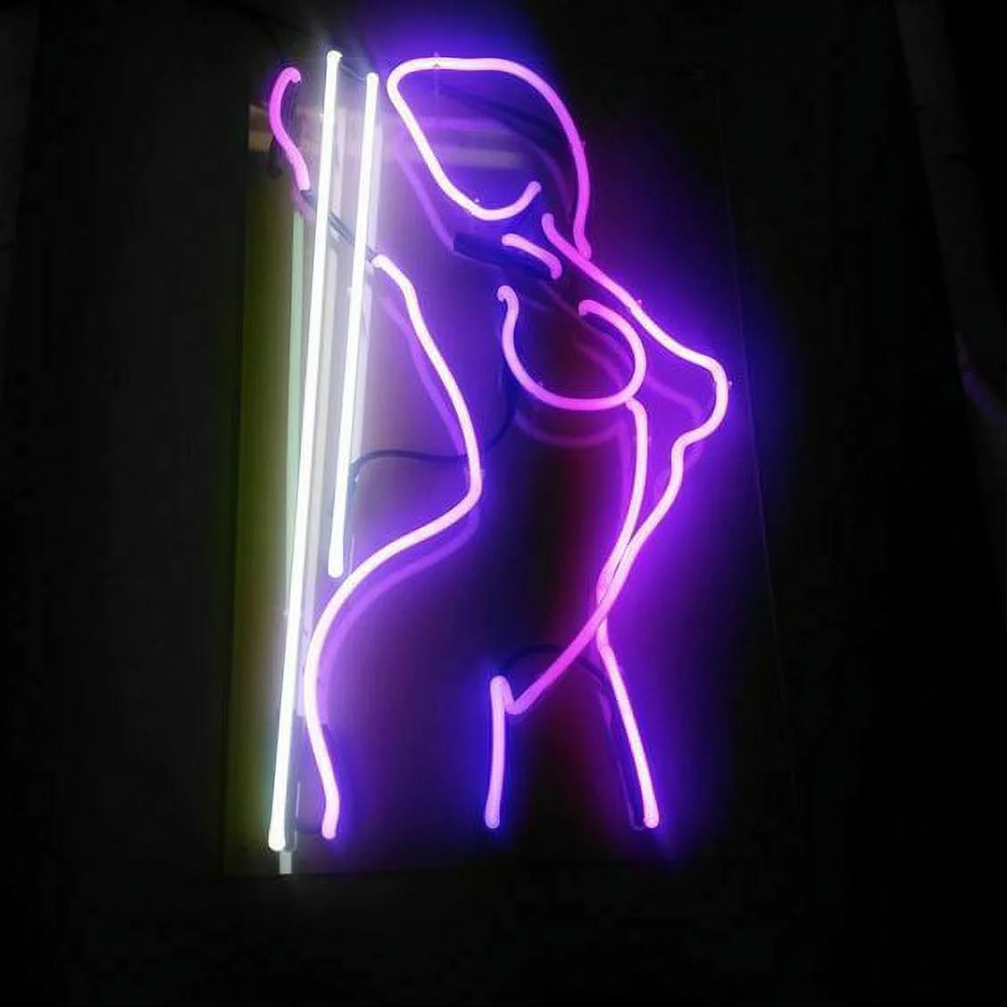 14" Sexy Girl Stripper Pole Dance Neon Sign Acrylic Man Cave Handmade Neon Light 114GSPDAPP