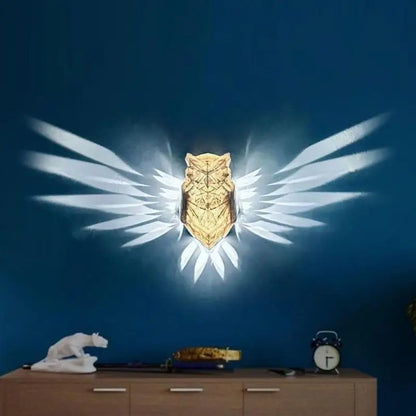 Bird Wall Lamp Halloween Owl Eagle Shape Projector Modern Creative Atmosphere Sconce Light 3D Print Body Animal Lighting Lustre