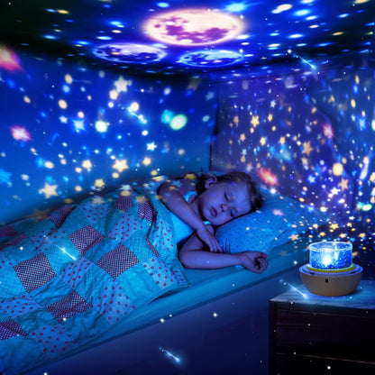 Lampara De Noche Para Niños Estrellas Planetas Dormir Juguetes Projector Luces