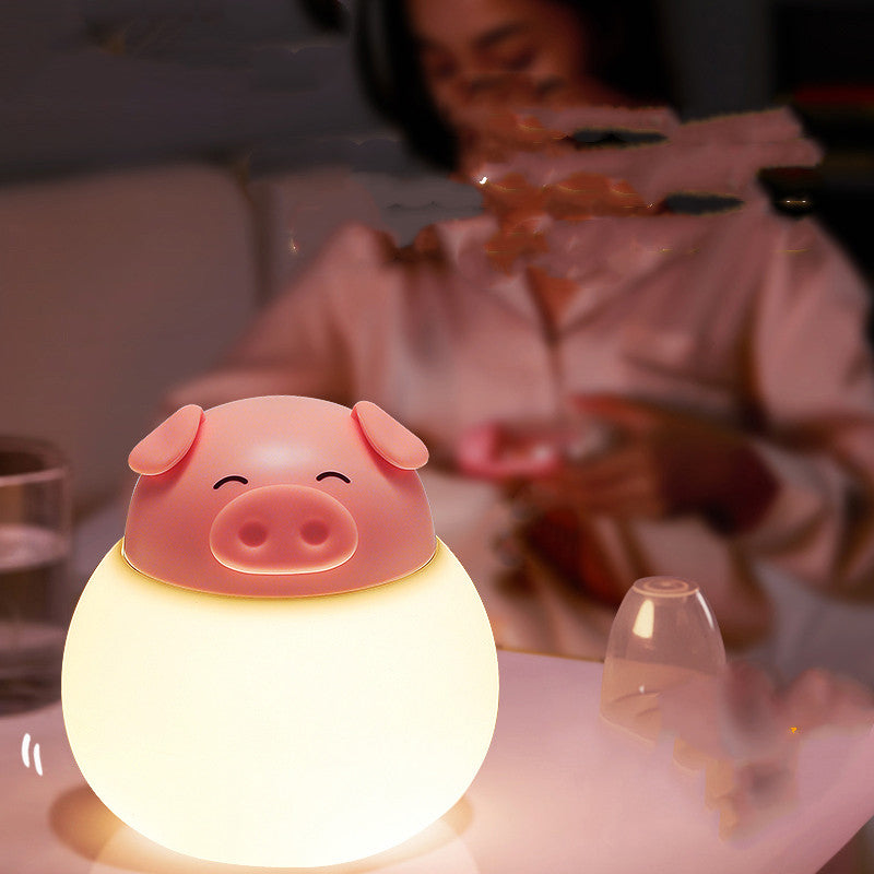 Pig Silicone Pat Lamp Bedroom Table Lamp Bedside Lamp