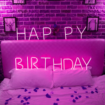 LED Neon Letters Light, Marquee Signs Light up Letters USB Plug in Batteries Operated Night Light Pink Lamp Words Signs for Teen Girls Bedroom Decor-Pink Letter a Sign