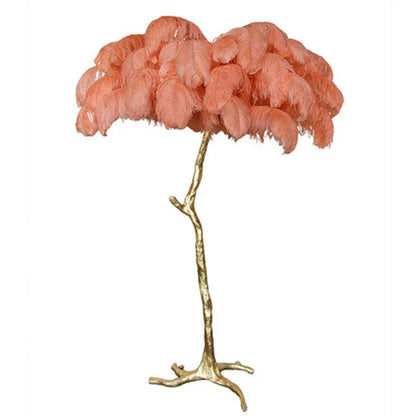 Led Floor Lamp Nordic Ostrich Feather Lamp Reading Lamp for Modern Living Room Decoration Led Lamp for Decoration Bedroom